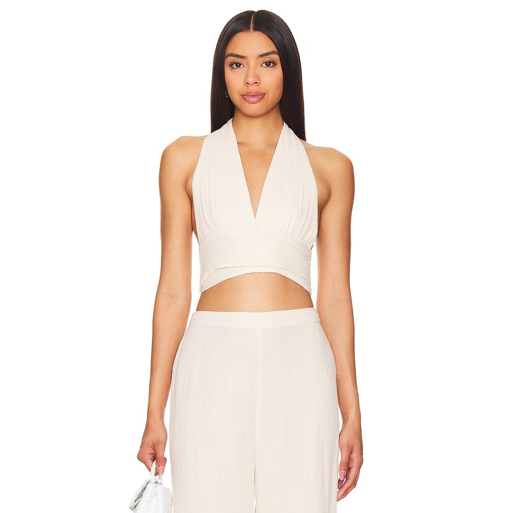 NWT L Space Santos Top Halter Tapioca Ivory Size XS/M NWT